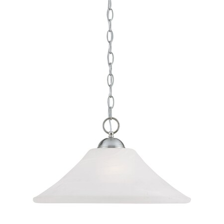 Thomas Elipse 18'' Wide 1Light Pendant, Brushed Nickel SL820078